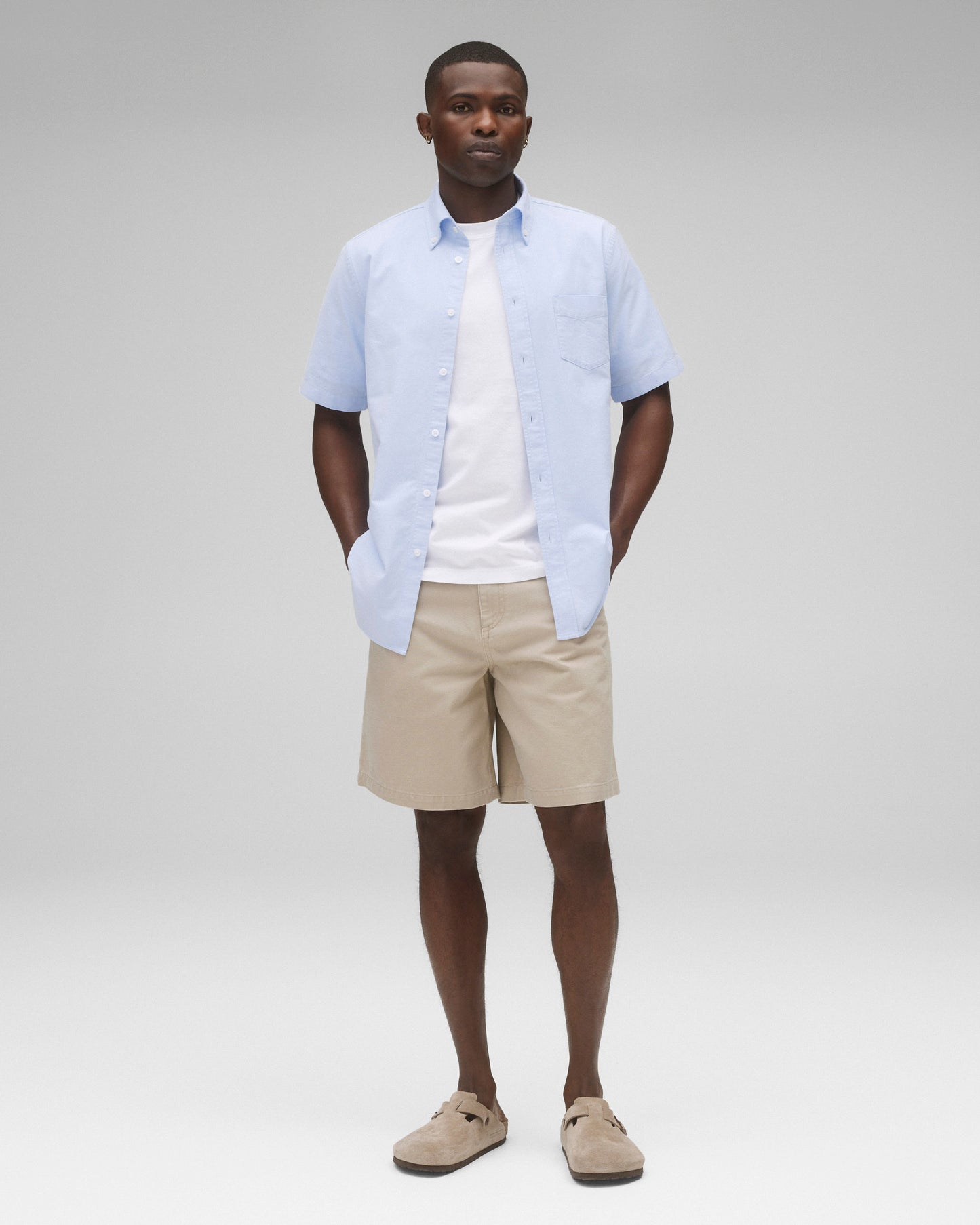 Cotton Oxford Prep Standard Short Sleeve Shirt