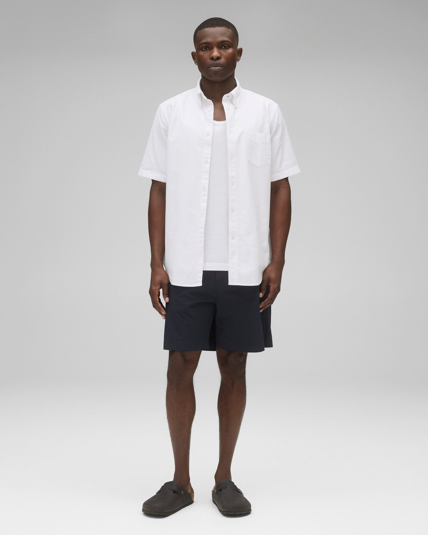 Cotton Oxford Prep Standard Short Sleeve Shirt