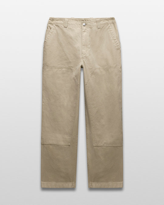 Cotton Canvas Relaxed Double Knee Pant