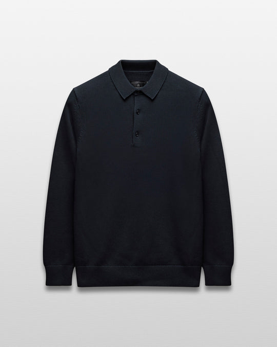 Supima Knit Commodore Polo Sweater