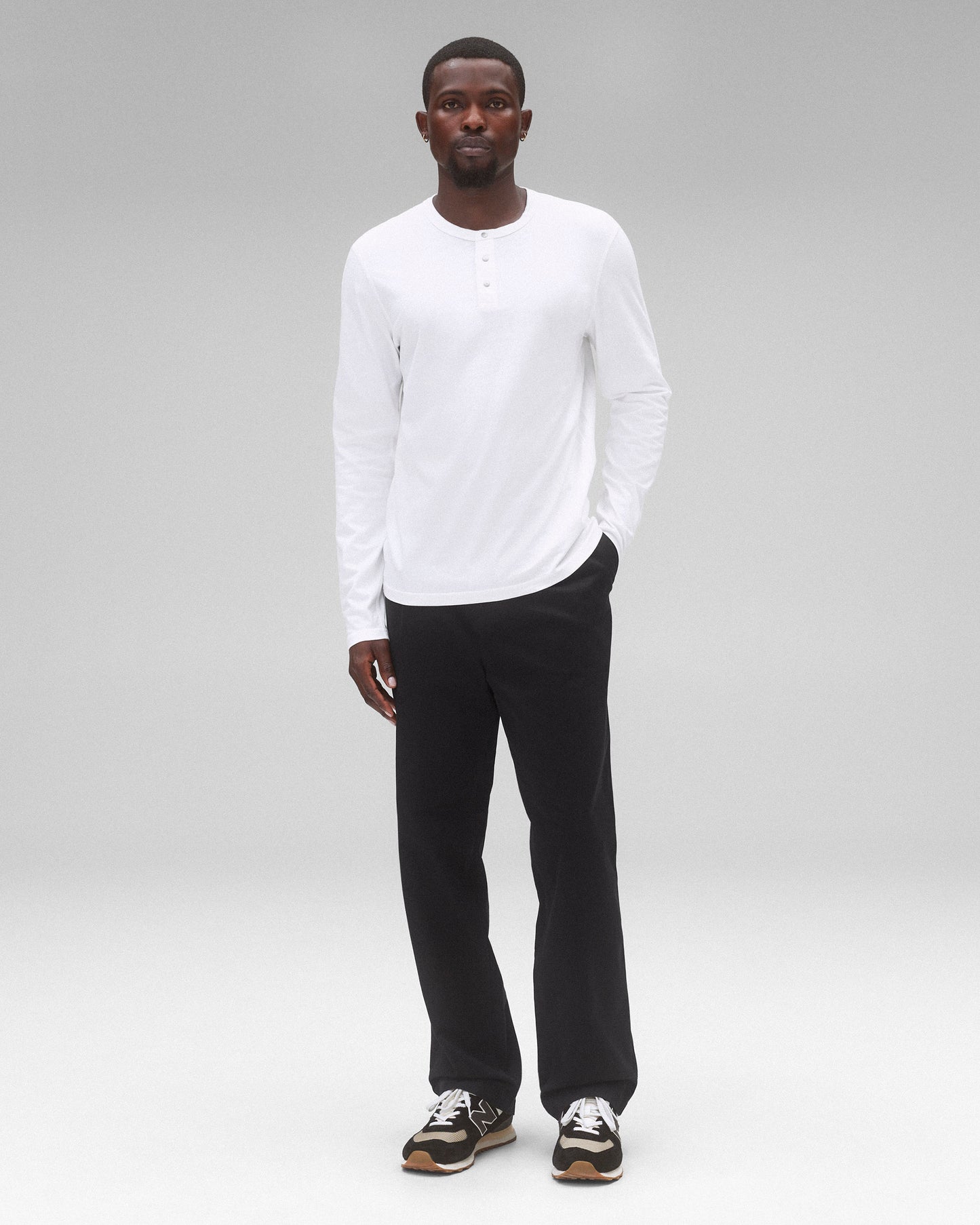 Lightweight Jersey Long Sleeve Henley