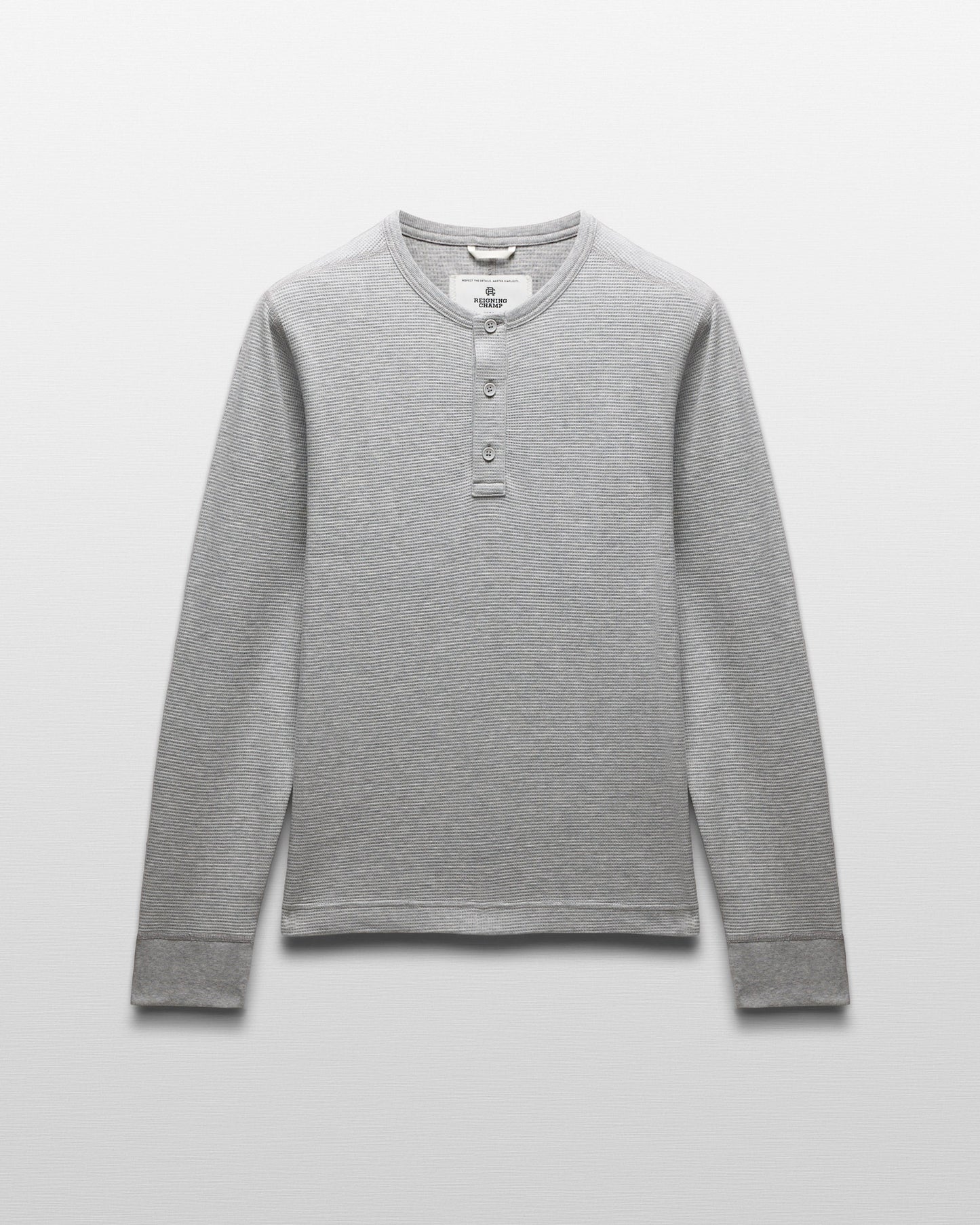 Lightweight Waffle Henley