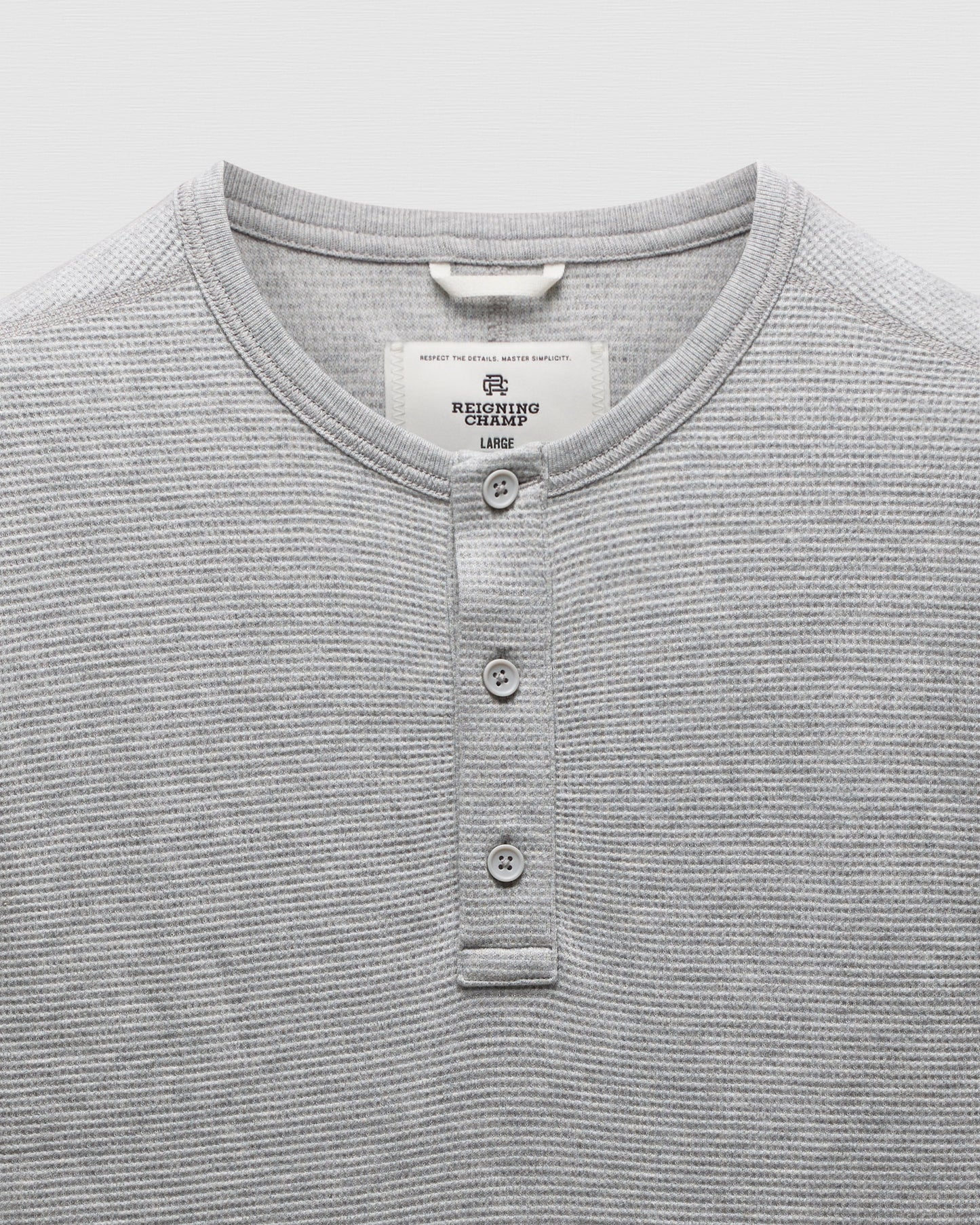 Lightweight Waffle Henley