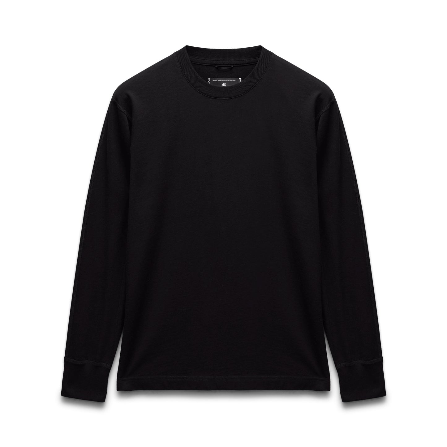 Kyoto Black Midweight Jersey Long Sleeve