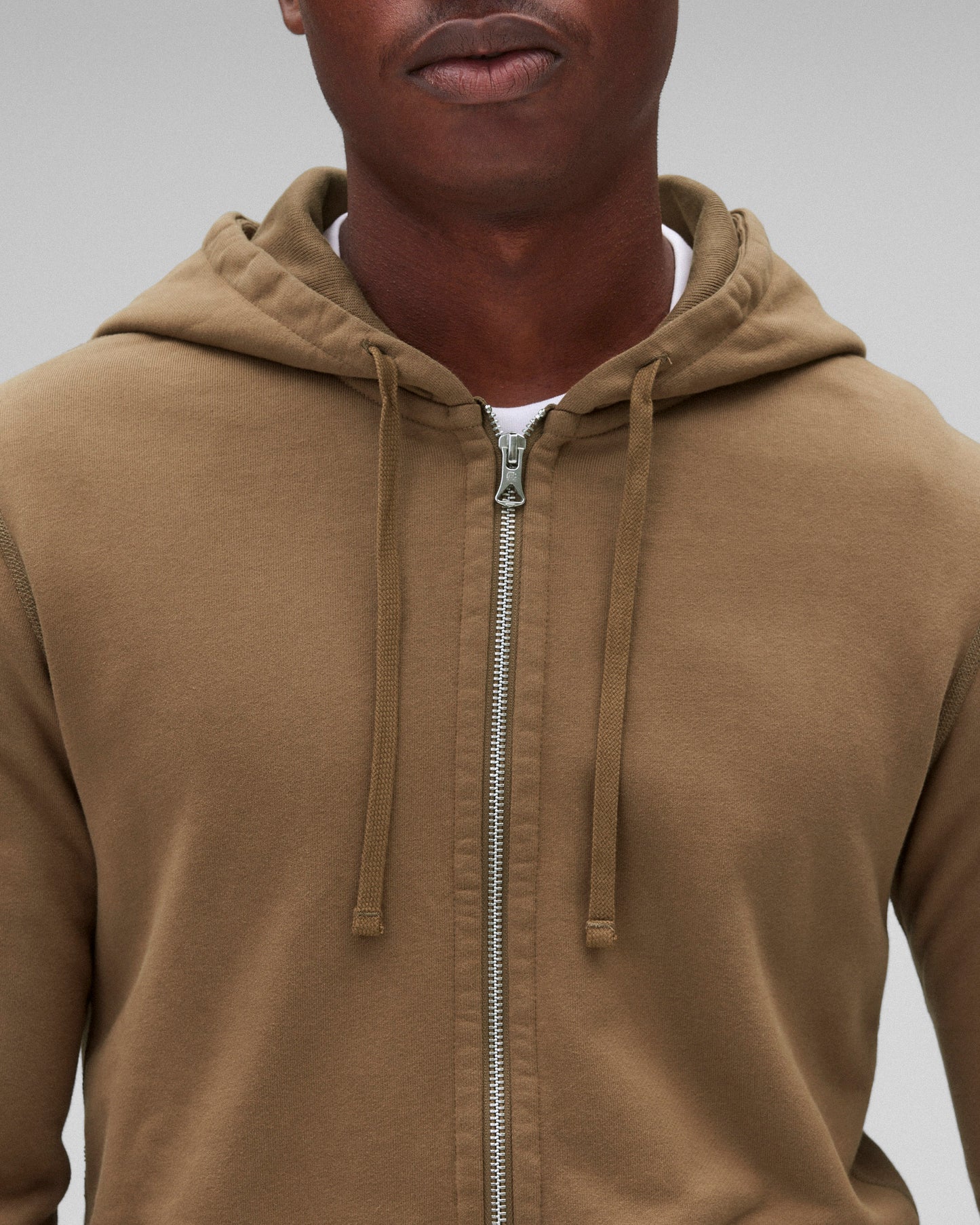 Midweight Terry Slim Zip Hoodie