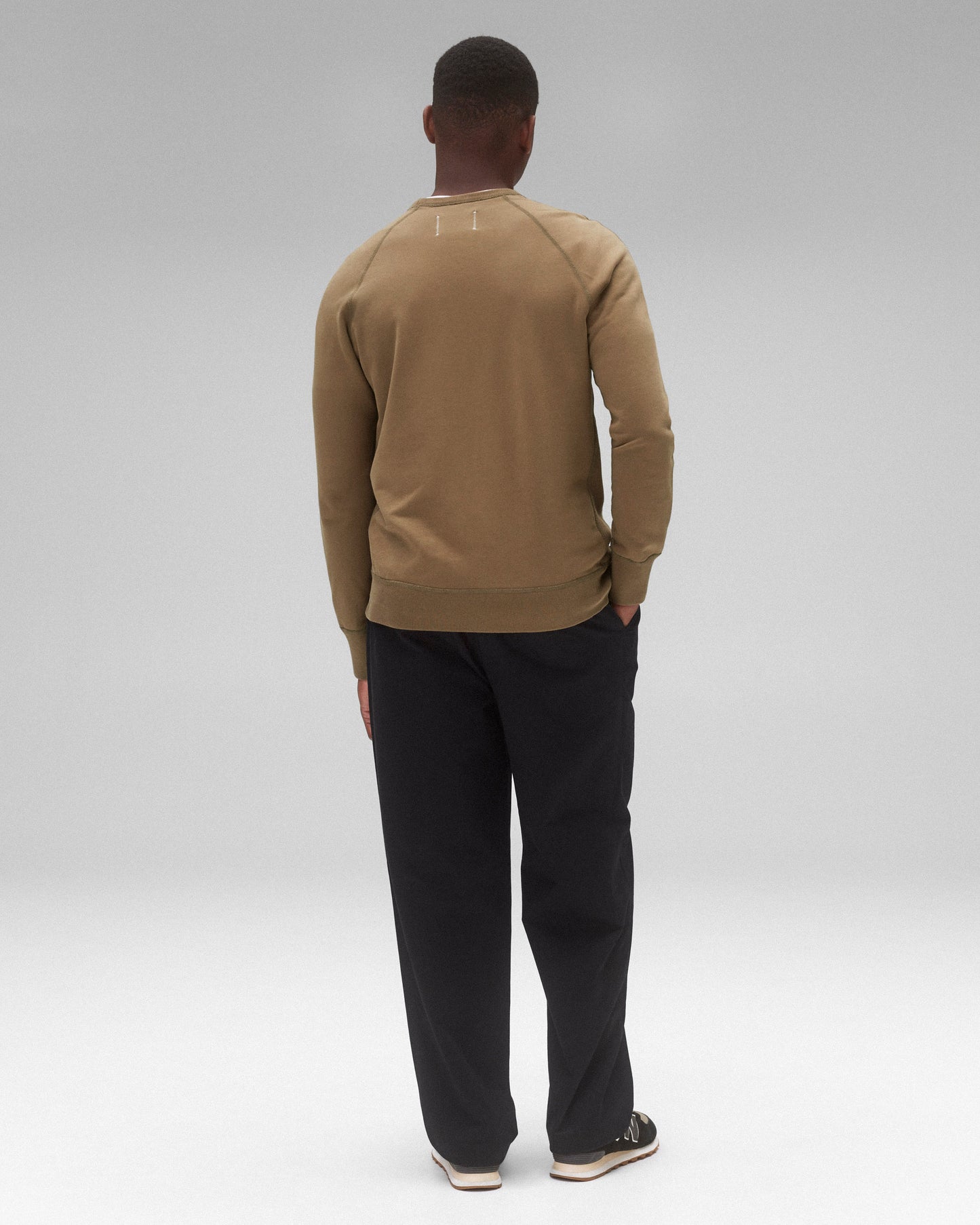 Midweight Terry Slim Crewneck