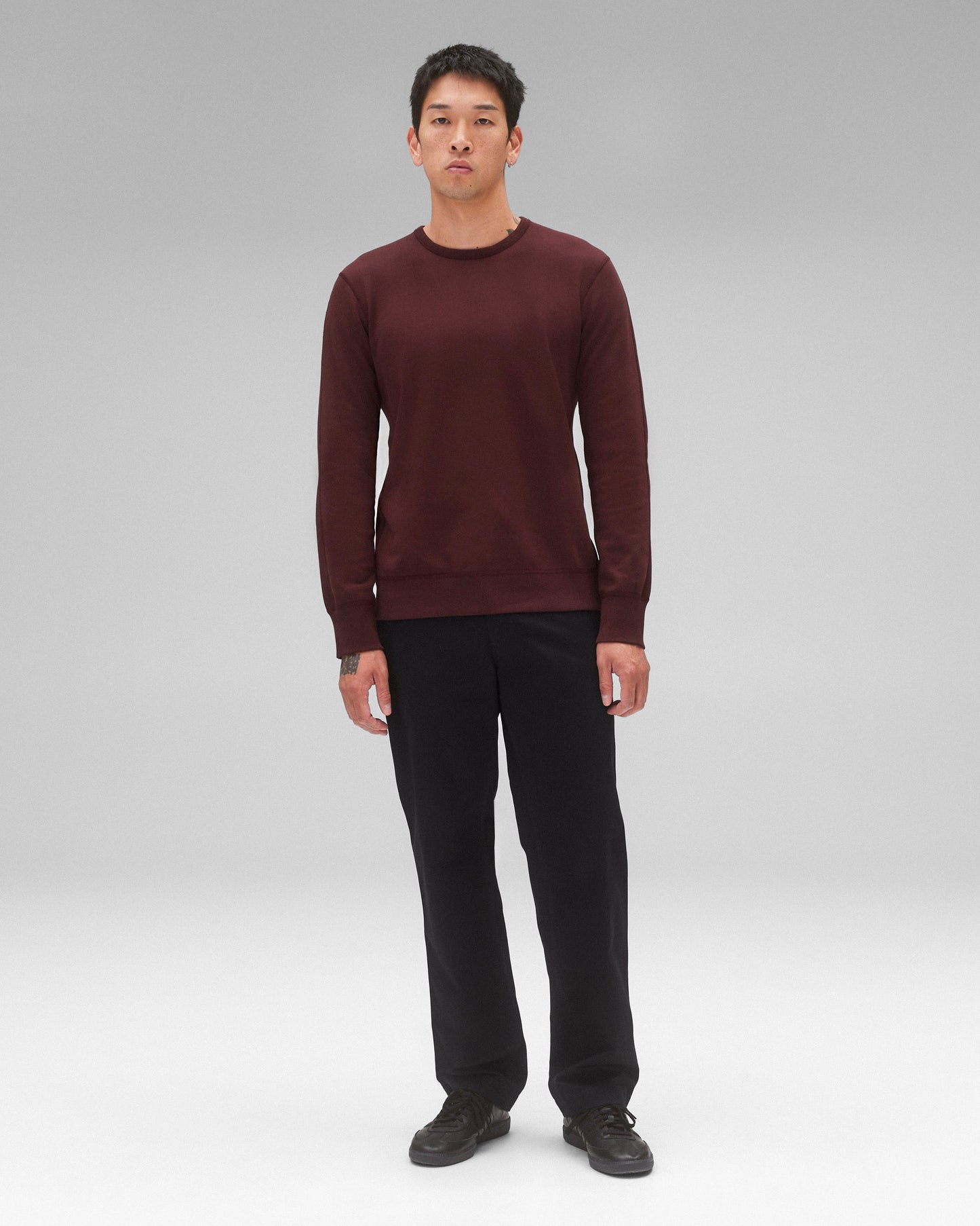 Midweight Terry Slim Crewneck