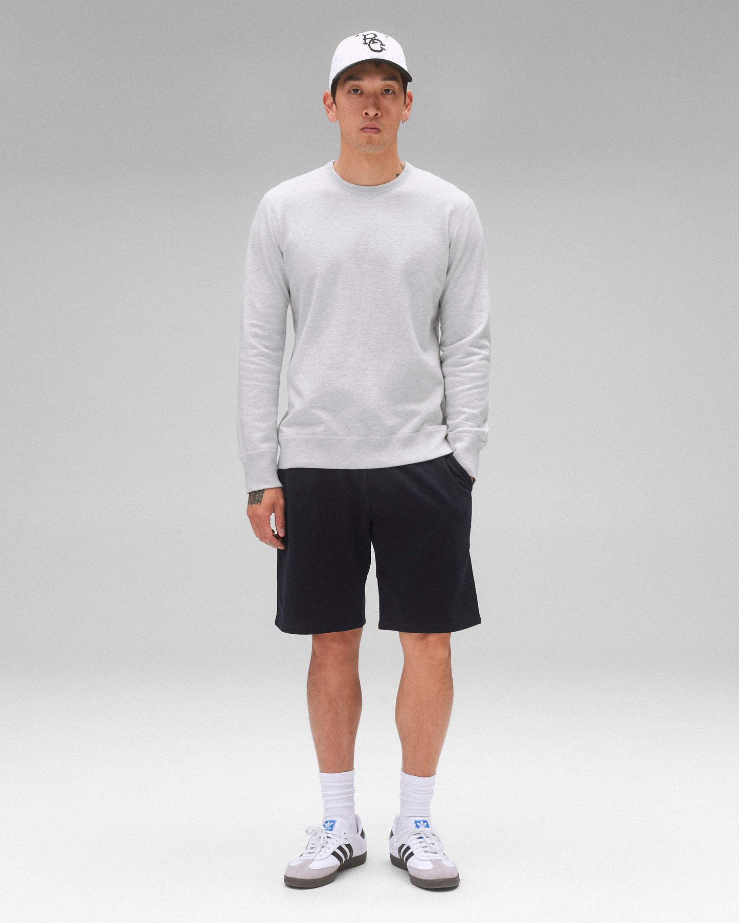 Midweight Terry Slim Crewneck