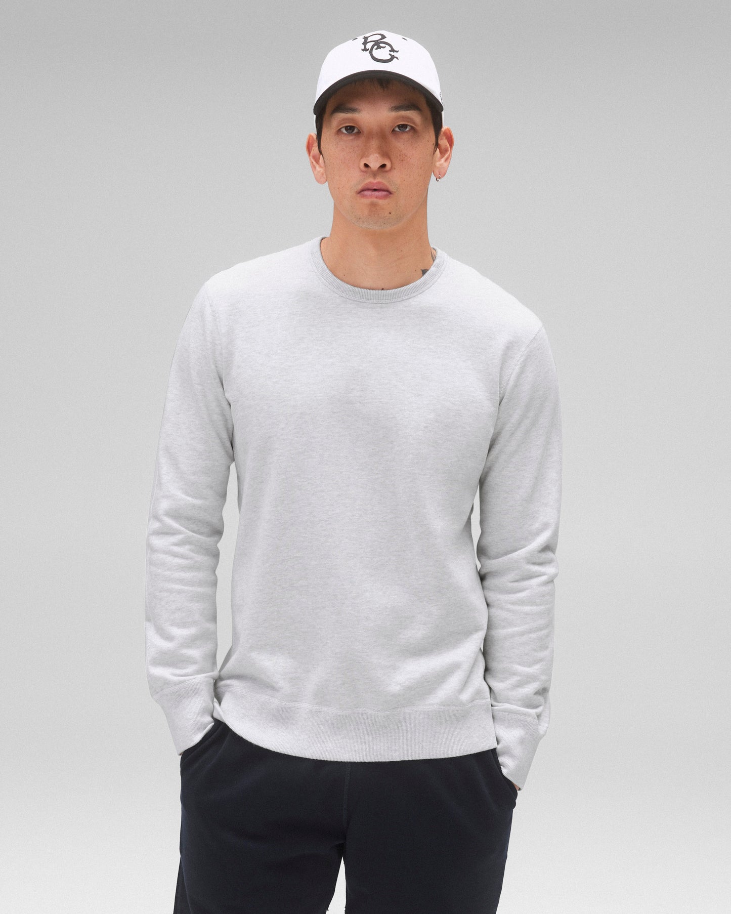 Midweight Terry Slim Crewneck