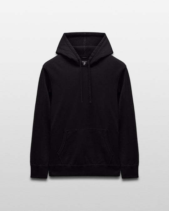 Kyoto Black Midweight Terry Slim Hoodie