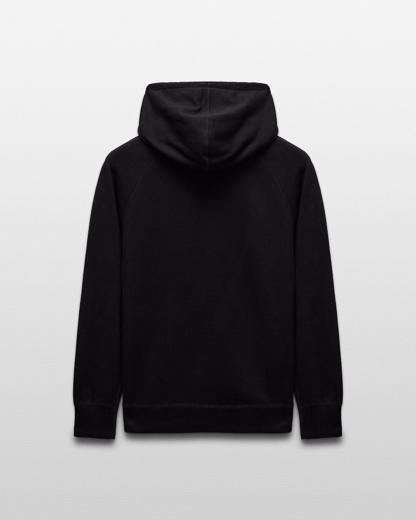 Kyoto Black Midweight Terry Slim Hoodie