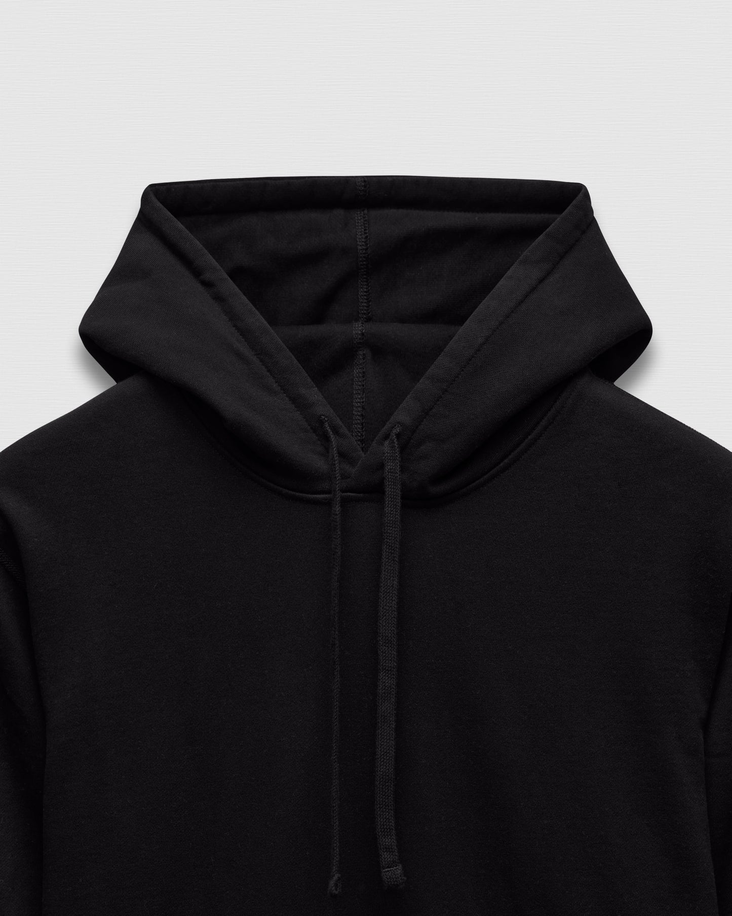 Kyoto Black Midweight Terry Classic Hoodie