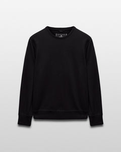 Kyoto Black Midweight Terry Classic Crewneck