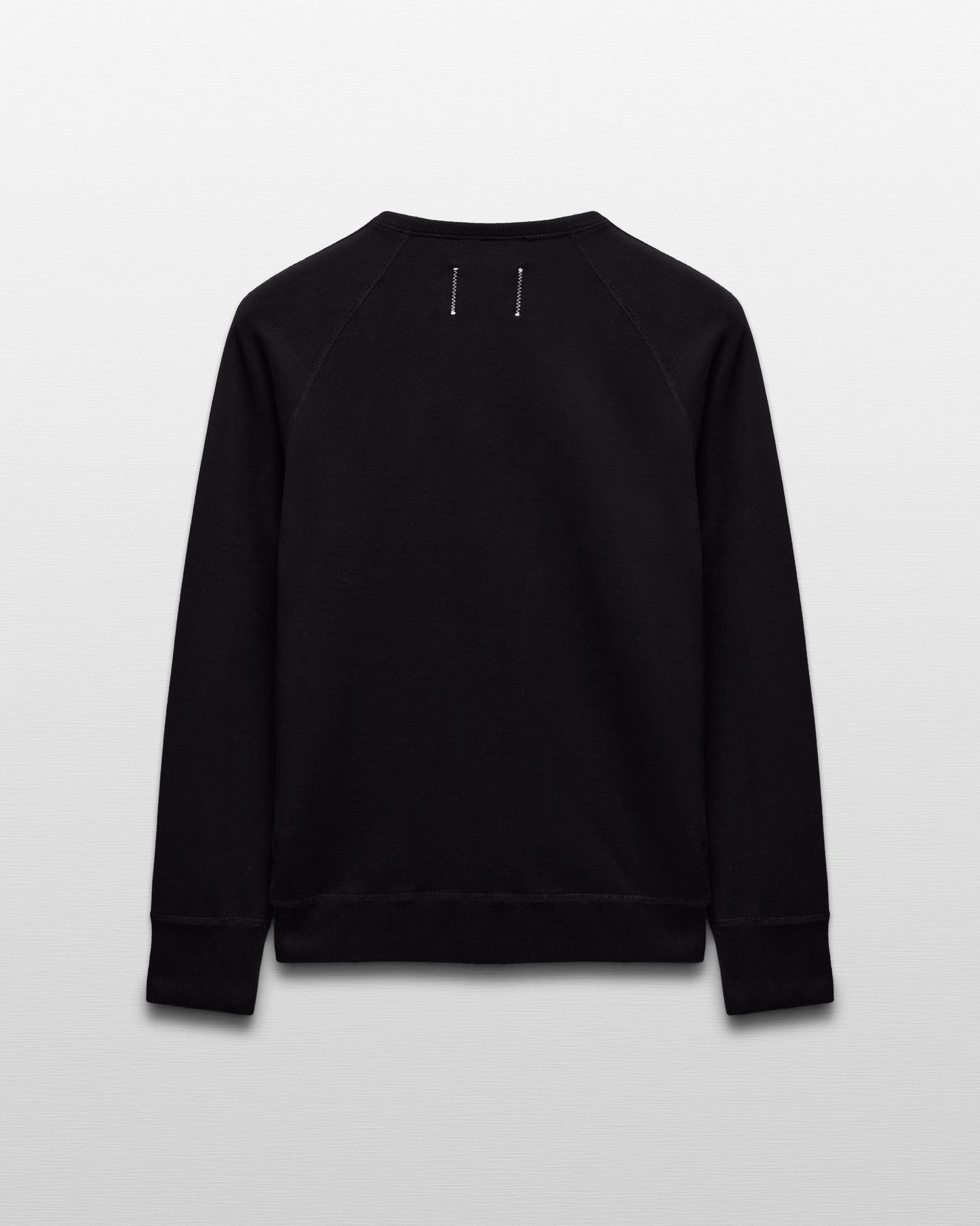 Kyoto Black Midweight Terry Classic Crewneck