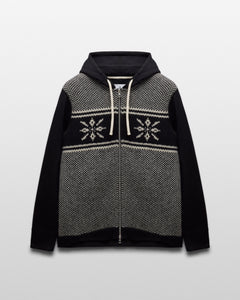 Junya Watanabe Shetland Wool Slim Zip Hoodie