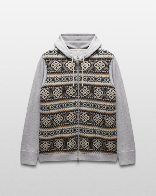 Junya Watanabe Shetland Wool Slim Zip Hoodie