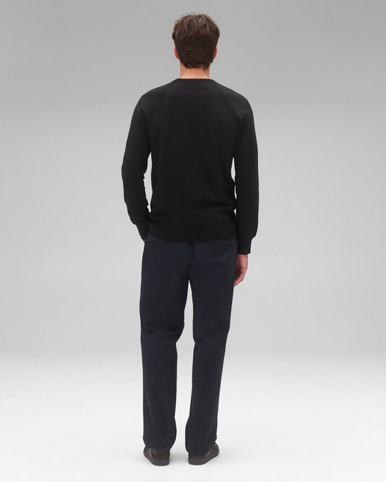 Lightweight Terry Slim Crewneck
