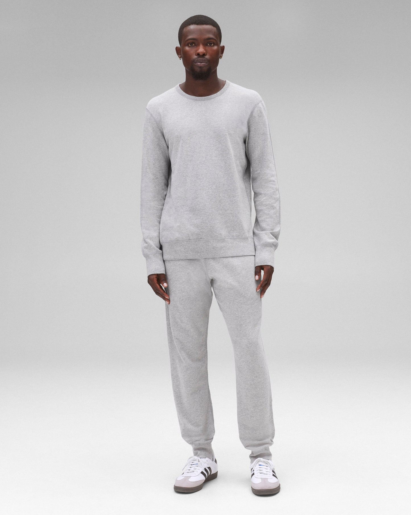 Lightweight Terry Slim Crewneck