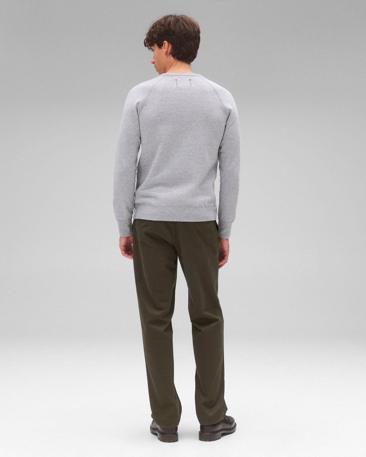 Lightweight Terry Slim Crewneck