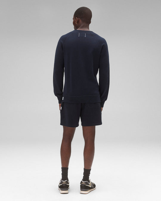 Lightweight Terry Slim Crewneck