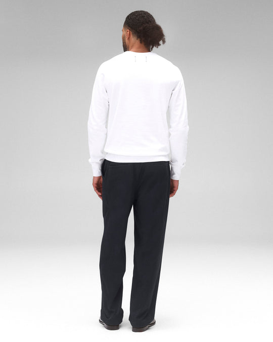 Lightweight Terry Slim Crewneck