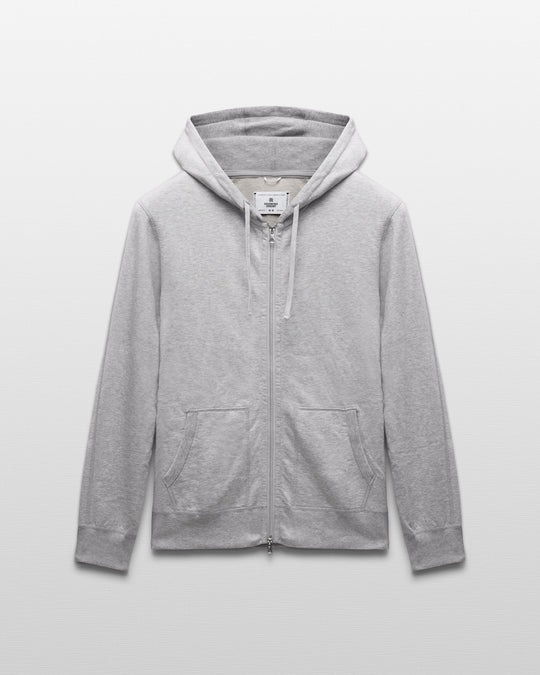Lightweight Terry Slim Zip Hoodie