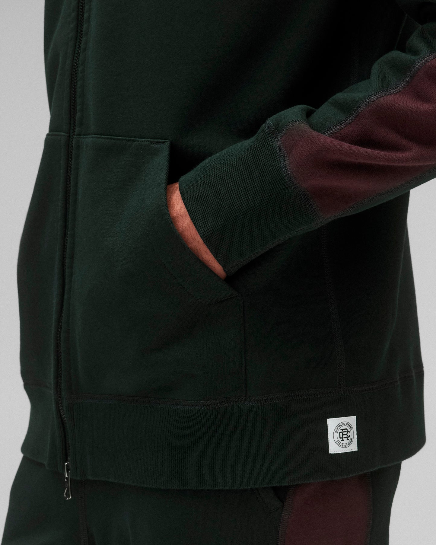 Midweight Terry Racer Zip Hoodie