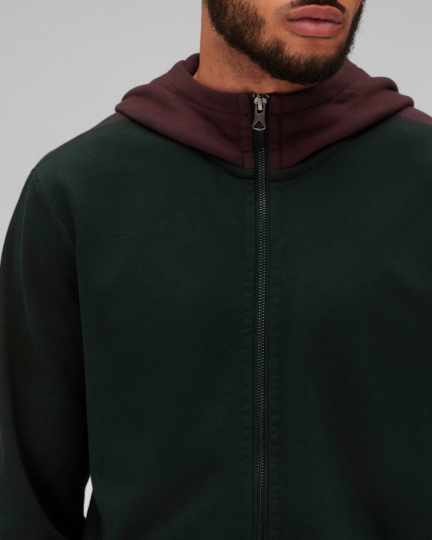 Midweight Terry Racer Zip Hoodie