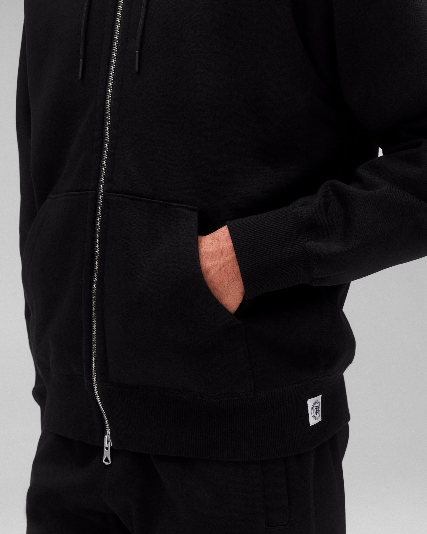 Brushed Fleece Zip Hoodie