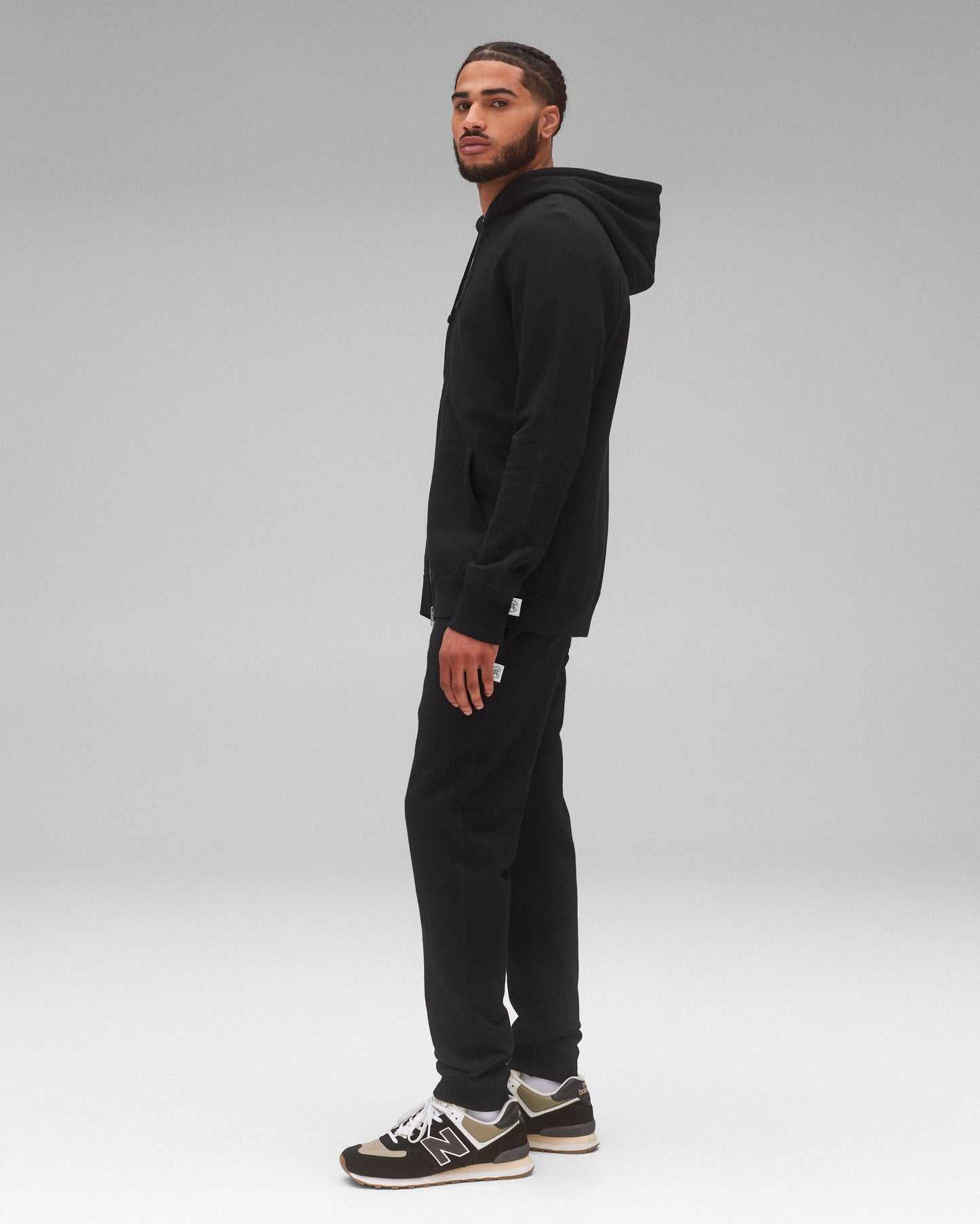 Midweight Terry Slim Zip Hoodie