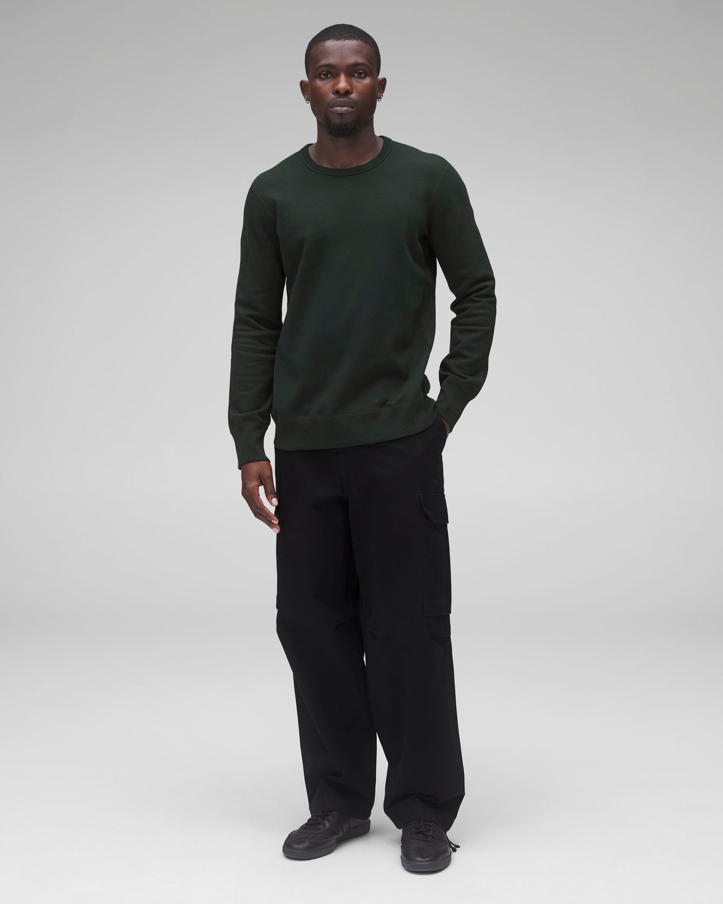 Midweight Terry Slim Crewneck