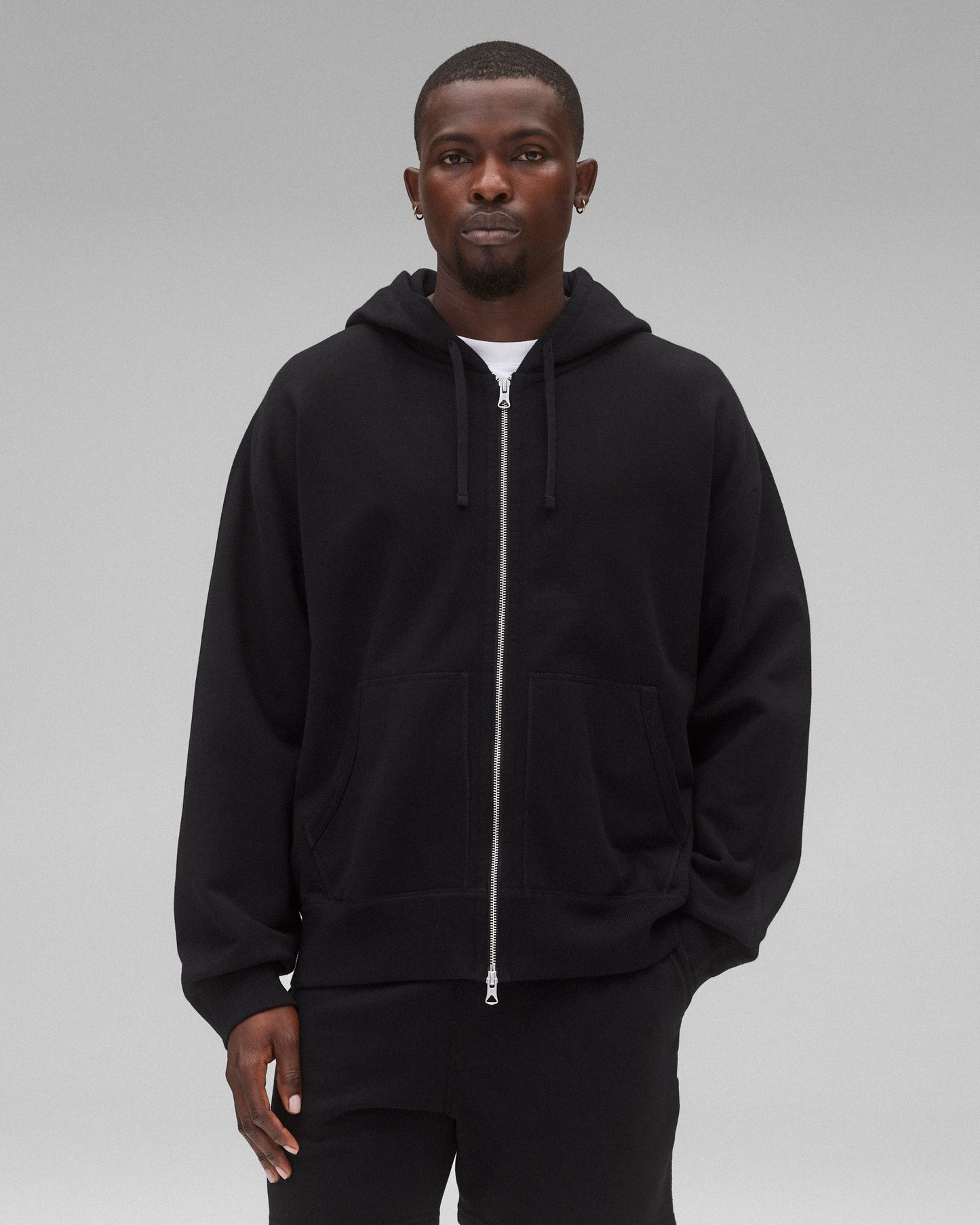 Midweight Terry Relaxed Zip Hoodie