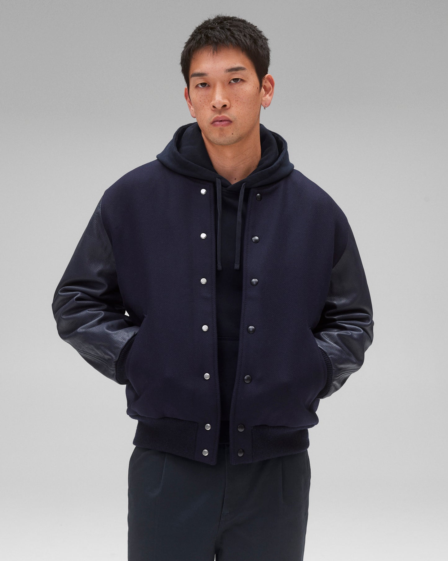 Melton Wool Varsity Jacket