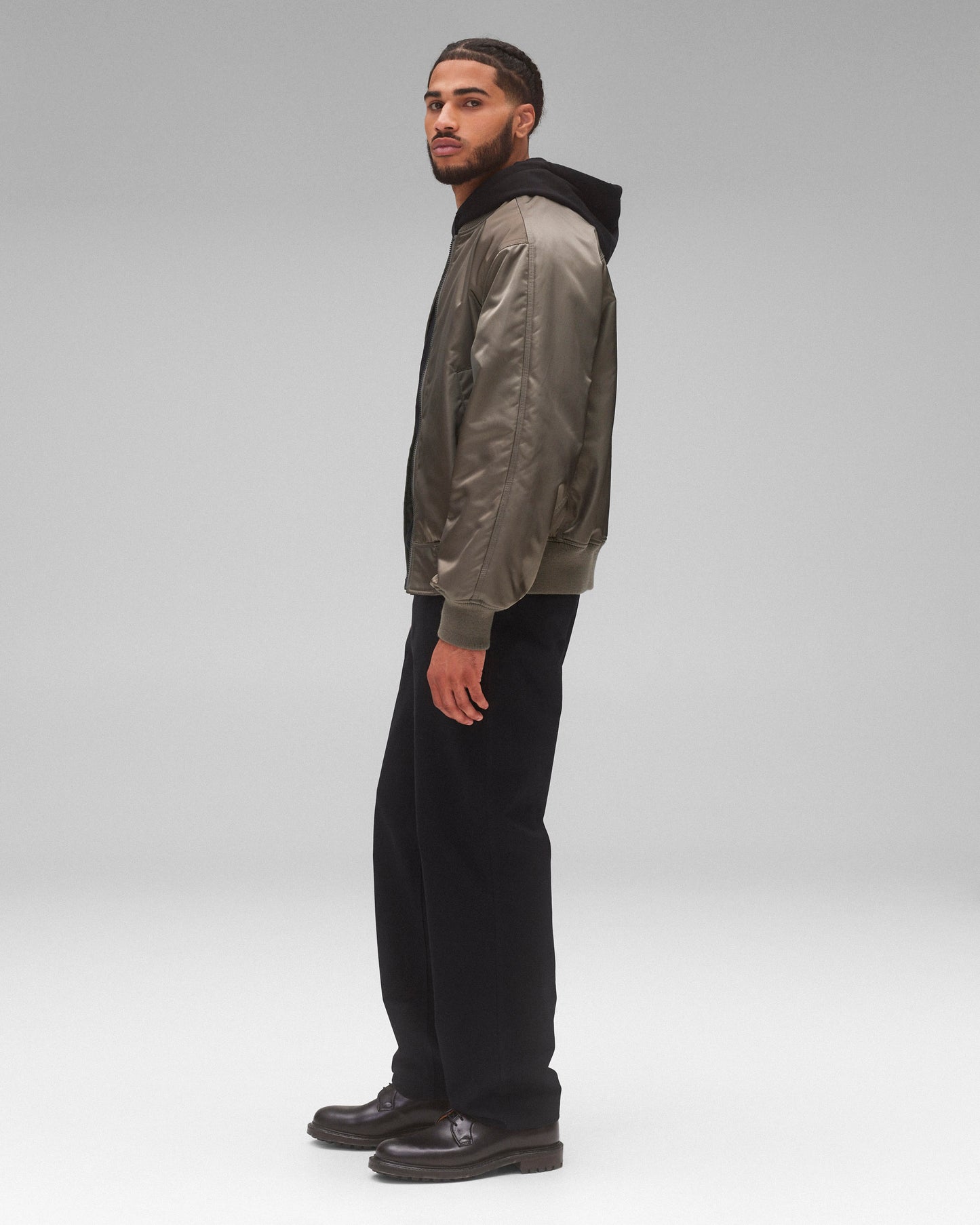 Nylon Twill Crew Jacket