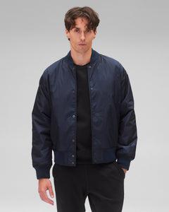 Econyl Satin Nylon Stadium Jacket