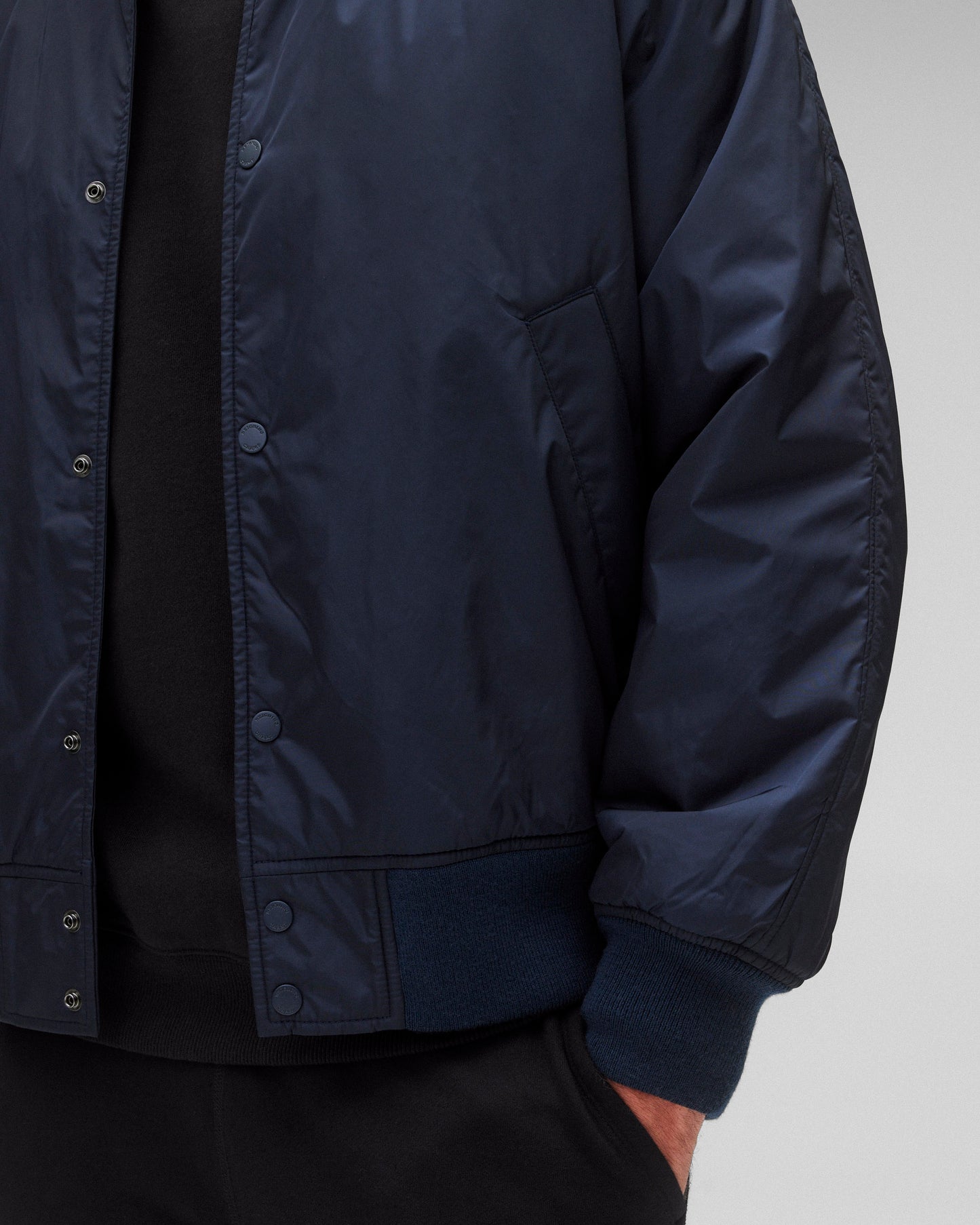 Econyl Satin Nylon Stadium Jacket