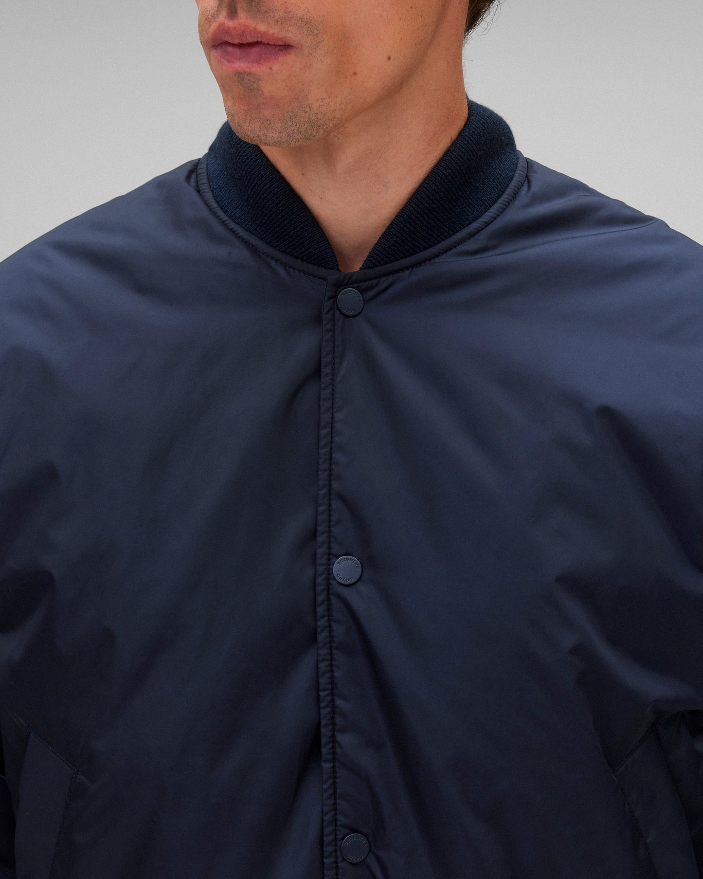 Econyl Satin Nylon Stadium Jacket