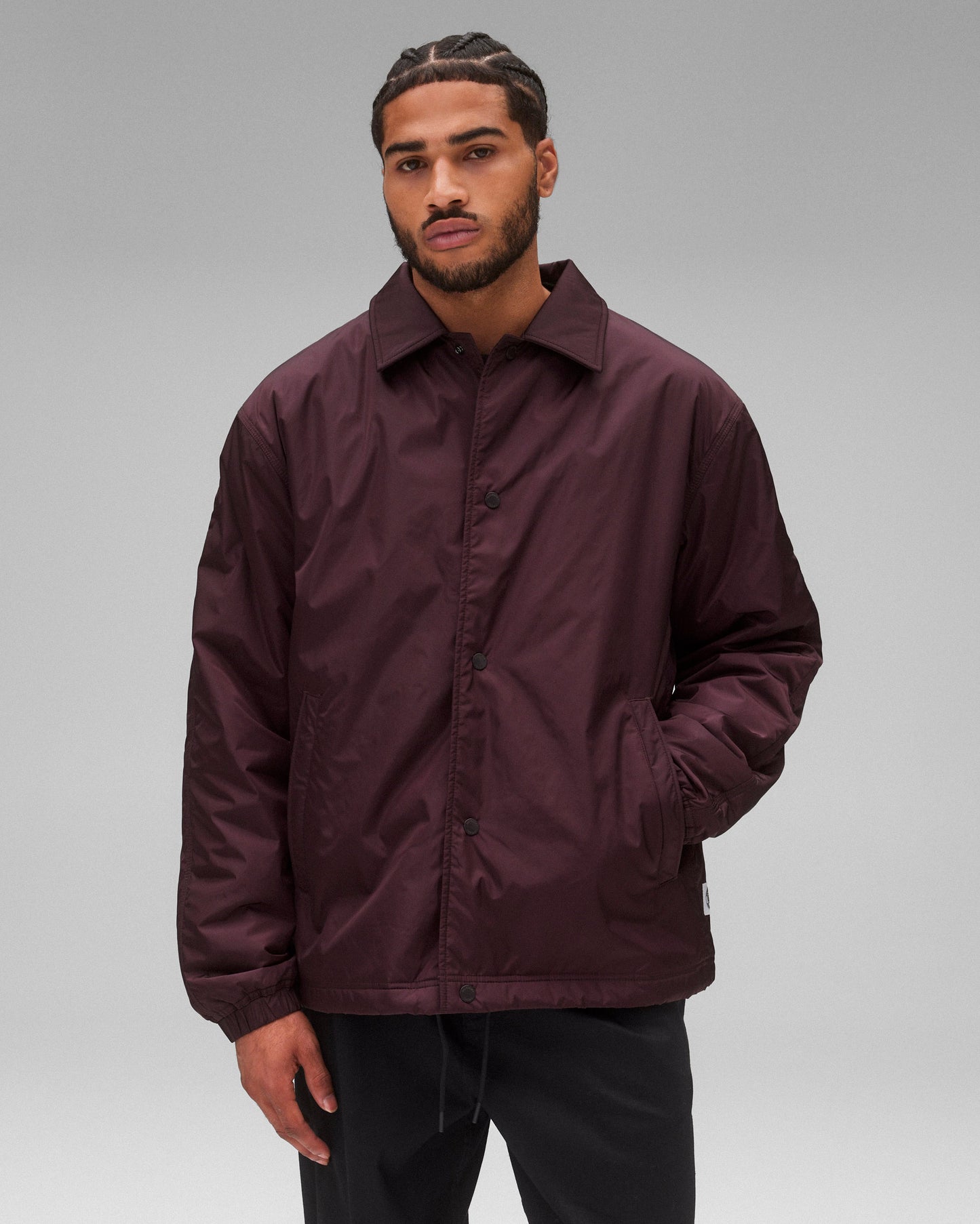 Econyl Satin Nylon Coach's Jacket