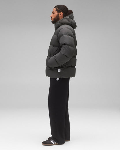 Matte Ripstop Franchise Hooded Down Jacket