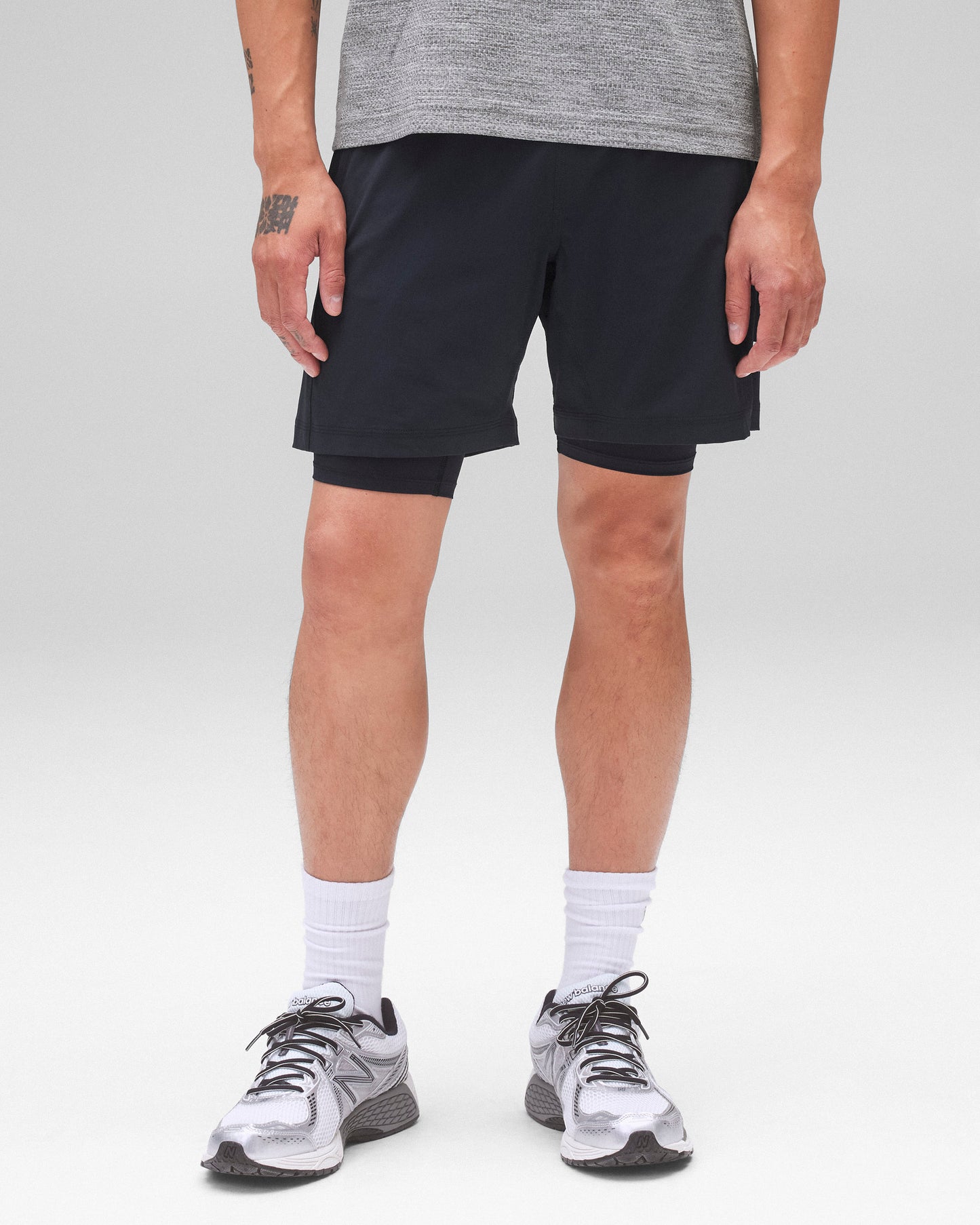 4-Way Stretch Nylon Combo Training Short 7"