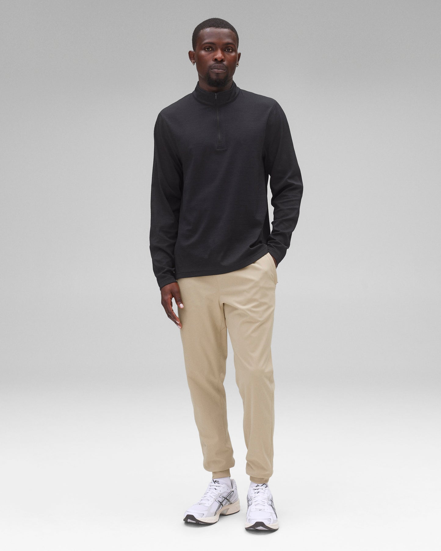 Stretch Warp Knit Coach's Slim Jogger