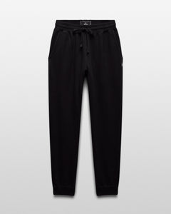 Kyoto Black Midweight Terry Slim Sweatpant