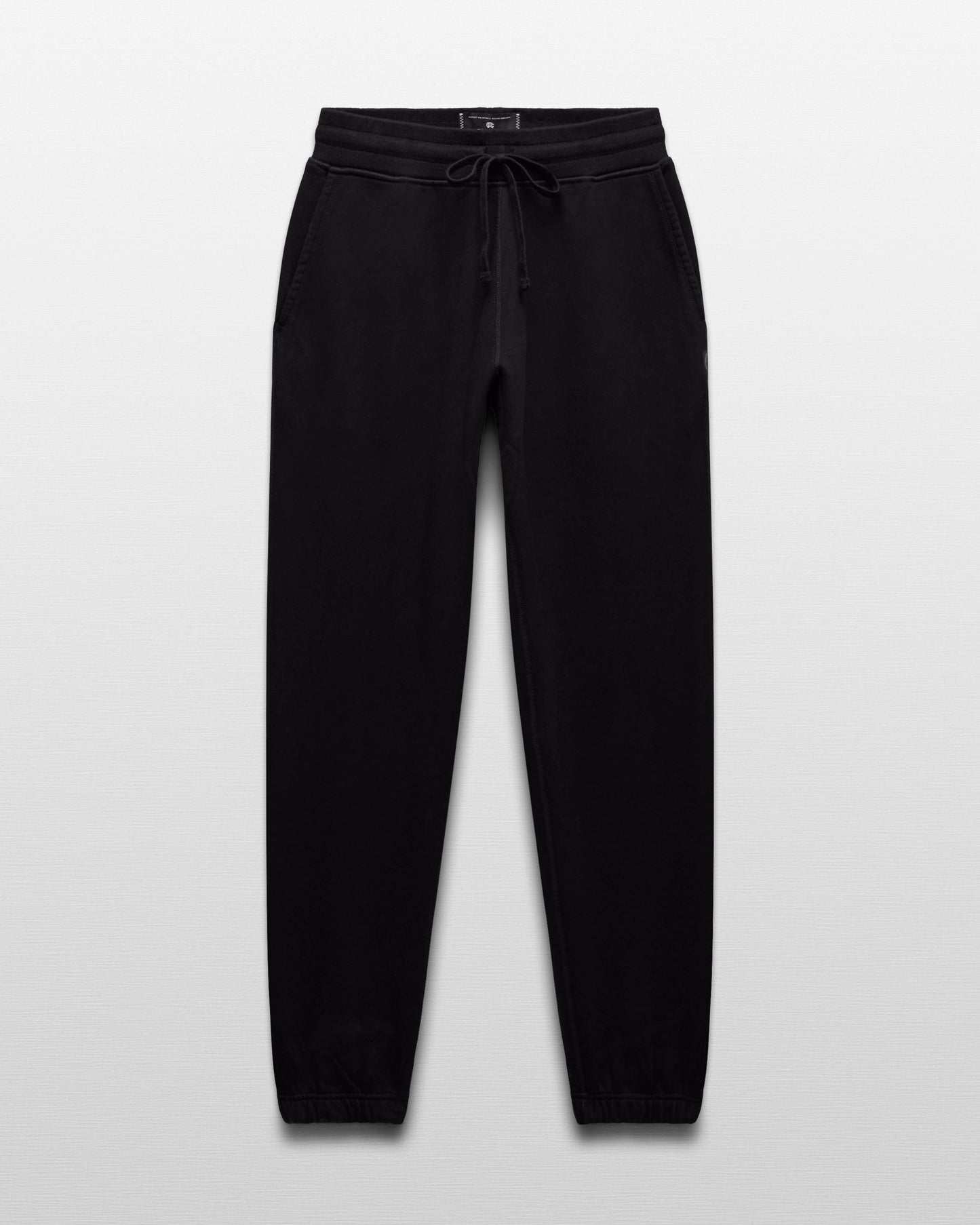 Kyoto Black Midweight Terry Standard Sweatpant