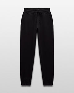 Kyoto Black Midweight Terry Standard Sweatpant