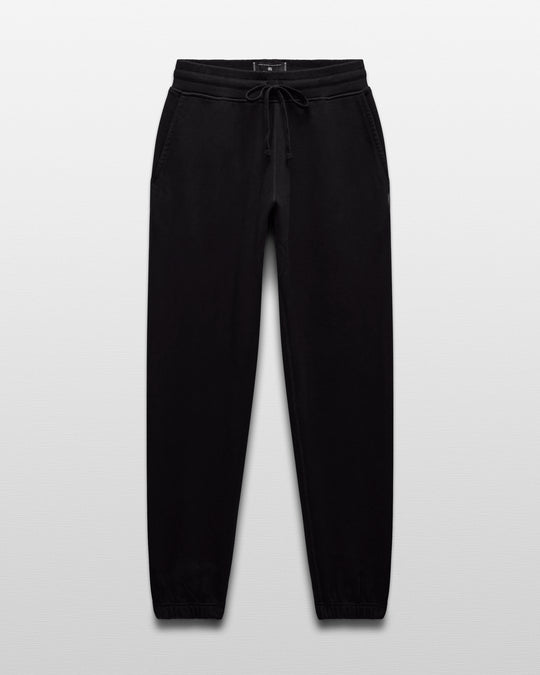Kyoto Black Midweight Terry Standard Sweatpant