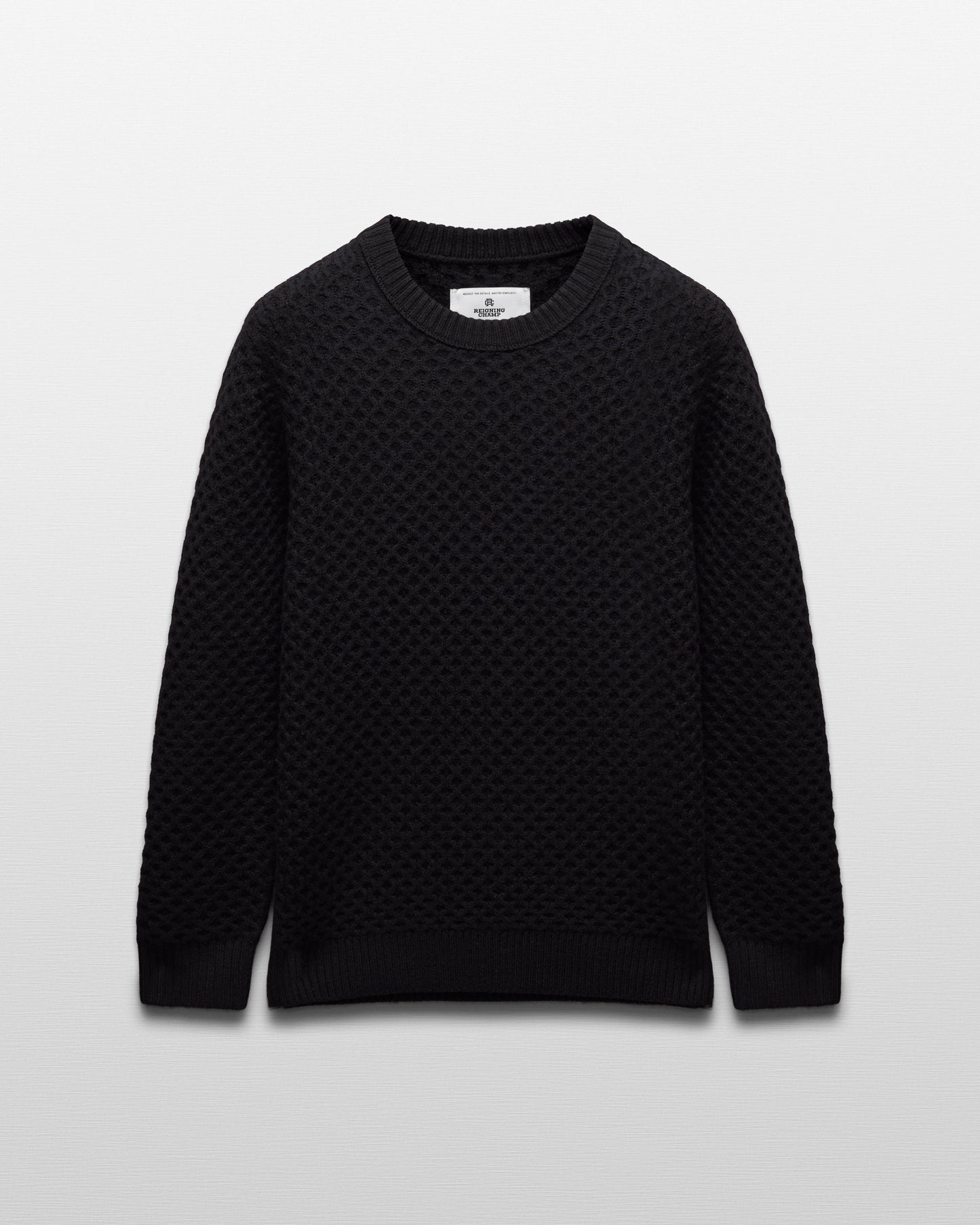 Merino Honeycomb Crewneck