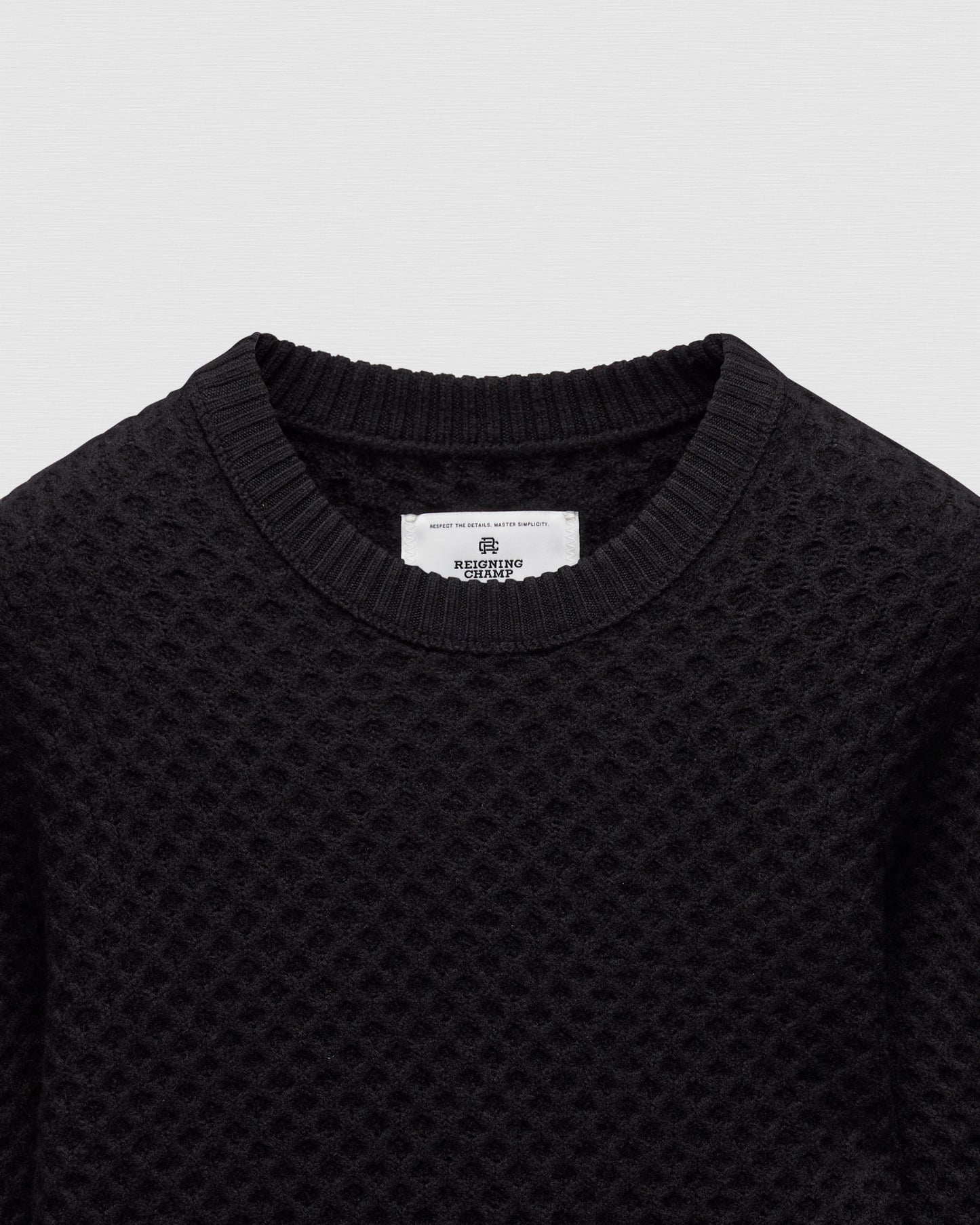 Merino Honeycomb Crewneck