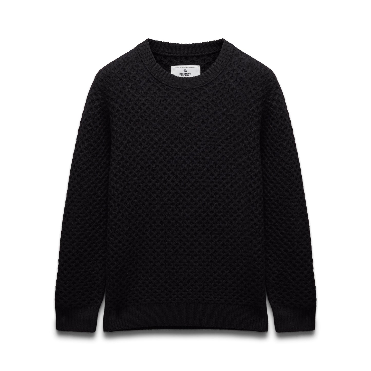 Merino Honeycomb Crewneck