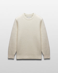 Merino Honeycomb Crewneck