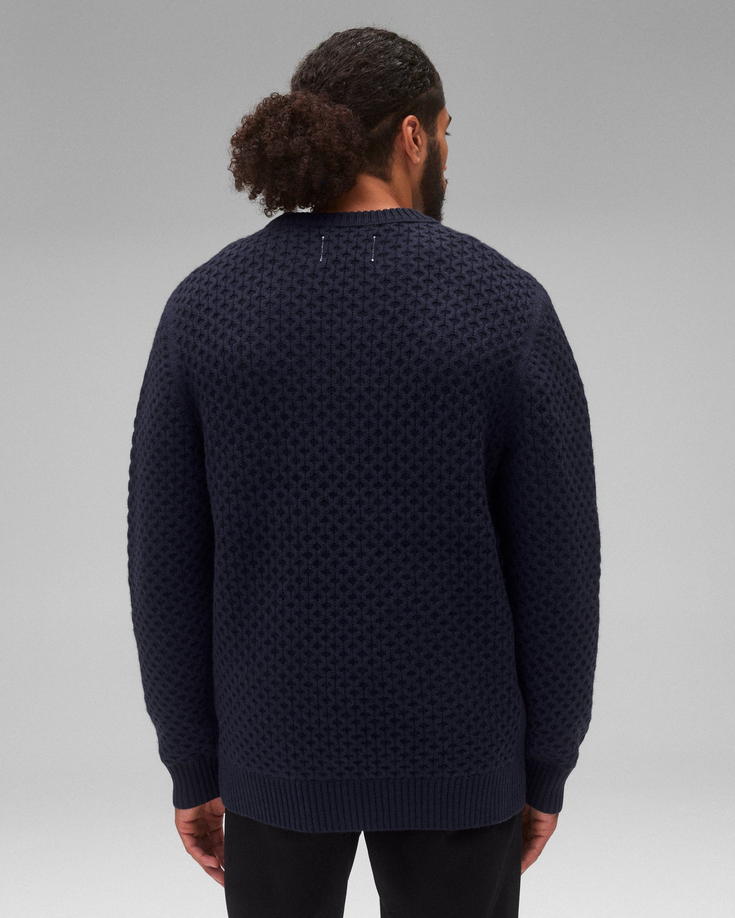 Merino Honeycomb Crewneck